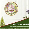 Easter Egg DIY Diamond Painting Hanging Pendants Acrylic Crafts Kit for Home Wall Decor
