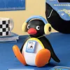 Pingu Penguin Listening To Music And Shaking Head Audio Equipment