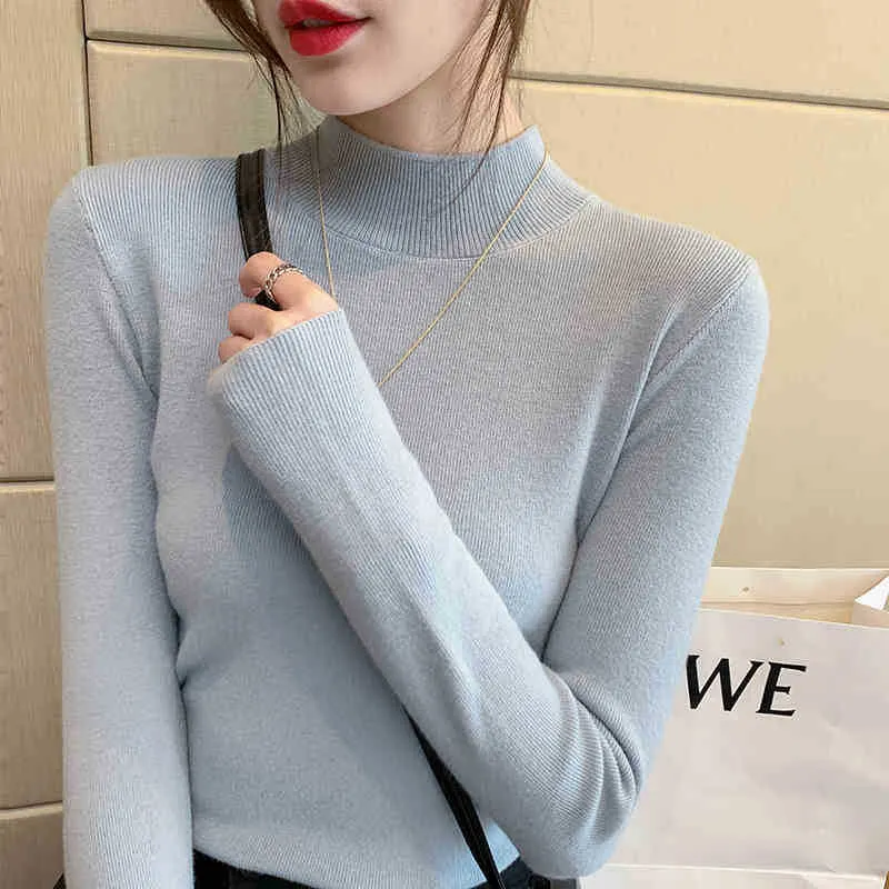 Brownm Brownm Women's Half-High Collar Bottom Shirt With Autumn And Winter Gas Sweater 2024 New High-End Feel Top