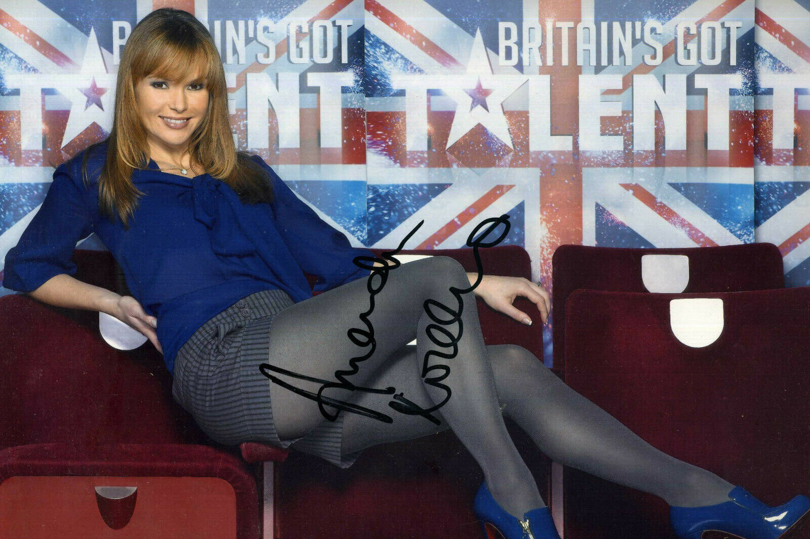 AMANDA HOLDEN Signed Sexy Photo Poster paintinggraph - TV Star 'Britain's Got Talent' preprint