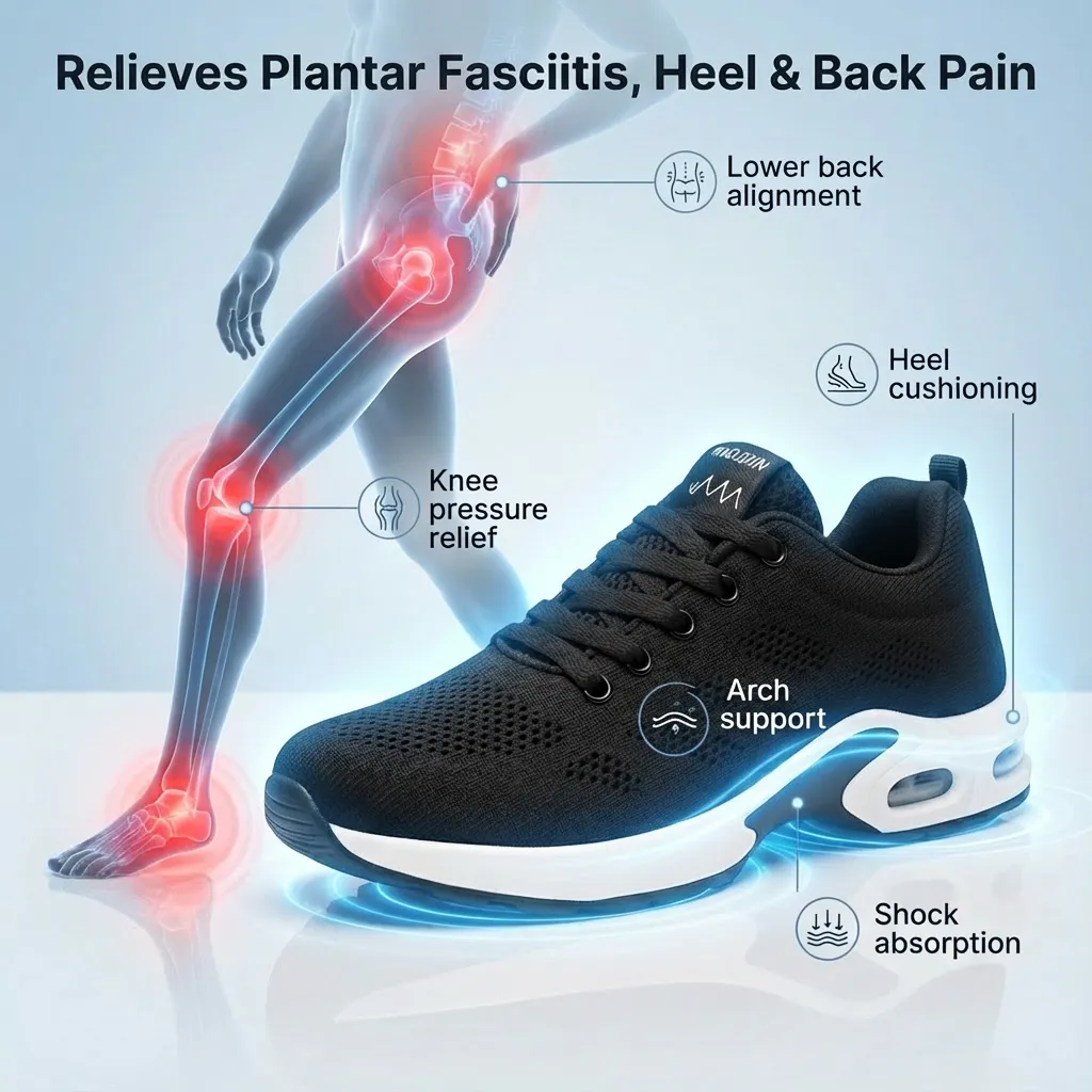 Orthora&trade; Pro &ndash; 12-Hour Shift Shoes for All-Day Foot. Knee & Back Pain Relief 
