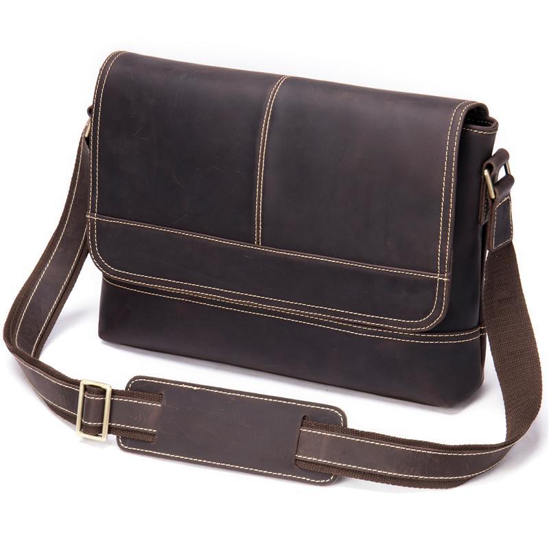 Classic Fashion Vintage Messenger Bag With Large Capacity For Men