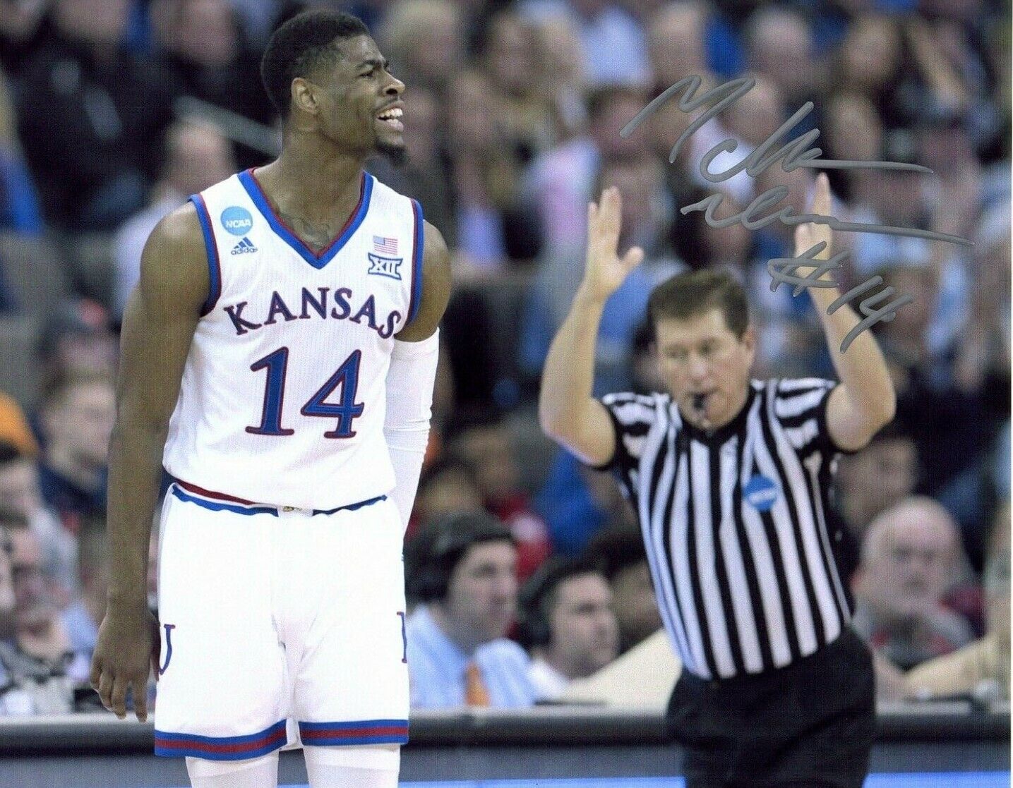 Malik Newman Kansas Jayhawks signed autographed 8x10 Photo Poster painting basketball KU b