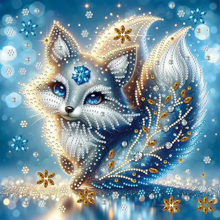 Two-Tailed Fox 30*30CM (Canvas) Special Drill Diamond Painting gbfke
