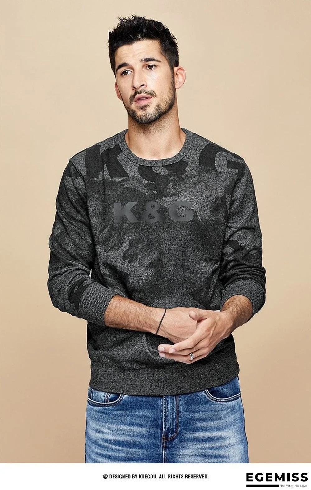 Men Autumn Cotton Black Print Letter Sweatshirts Fashion Japanese Streetwear Hip Hop Male Clothes Plus Size Top | EGEMISS