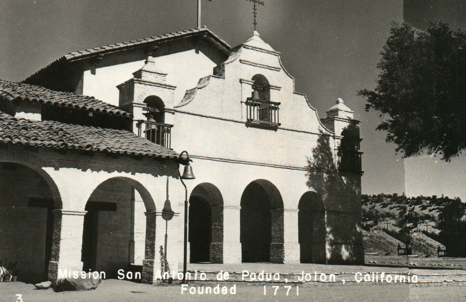 Mission San Antonio de Podua Jolon CA Founded 1771 Real Photo Poster painting RPPC Postcard