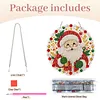 Cute Santa Claus 2D Flat DIY Diamond Painting Pendant 9.84x9.84in
