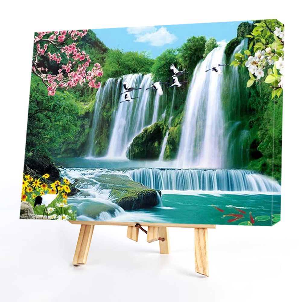 

40x50cm - Paint By Numbers Flower Waterfall, 501 Original