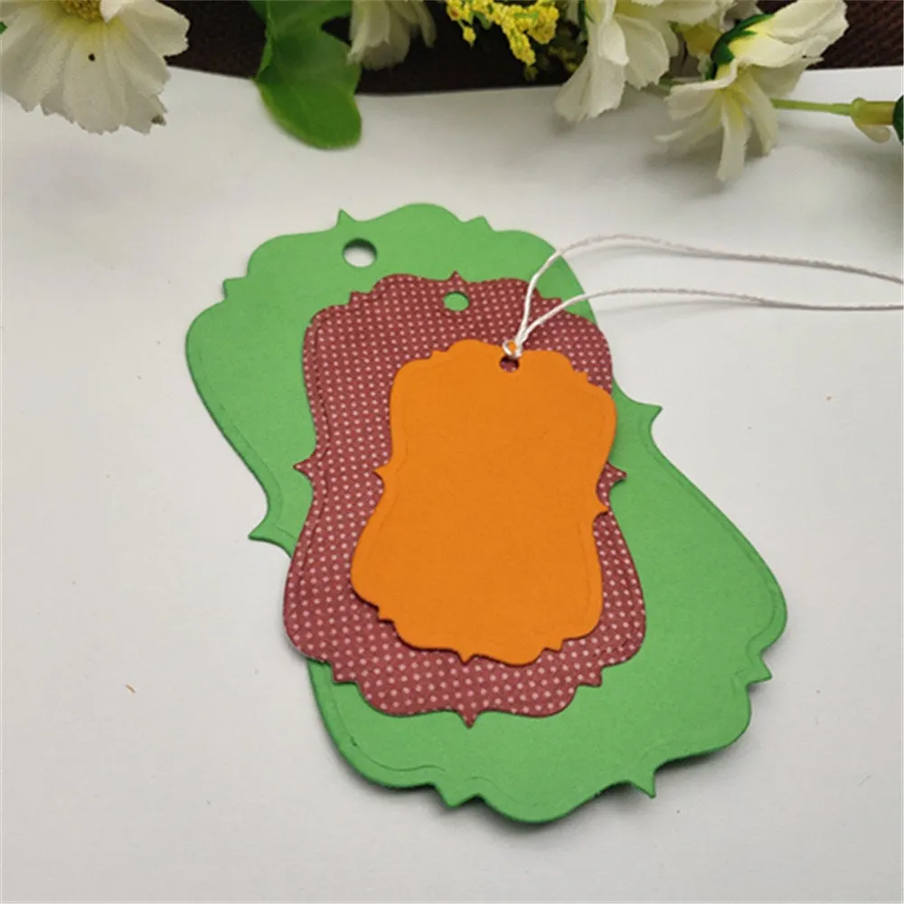 Tag set Lace frame Metal Cutting Dies Stencils For DIY Scrapbooking Decorative Embossing Handcraft Die Cutting Template