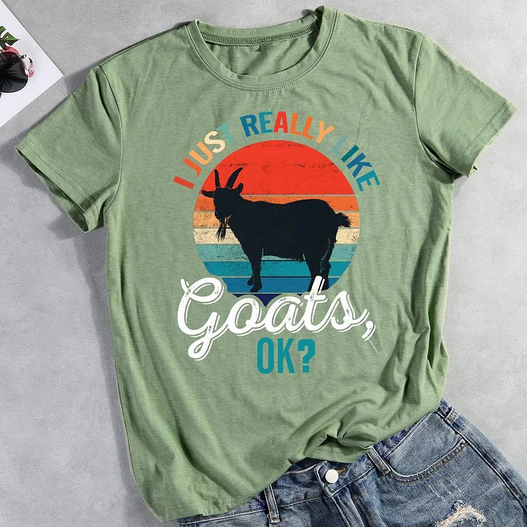 PSL - I Just Really Like Goats T-Shirt Tee -012329