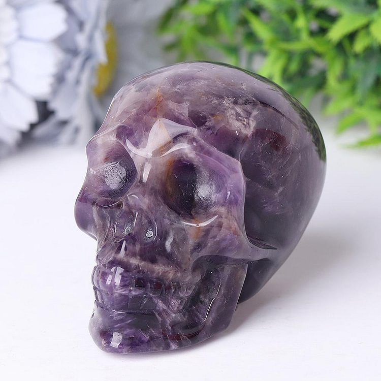 Dream Amethsyt Crystal Skull Carvings