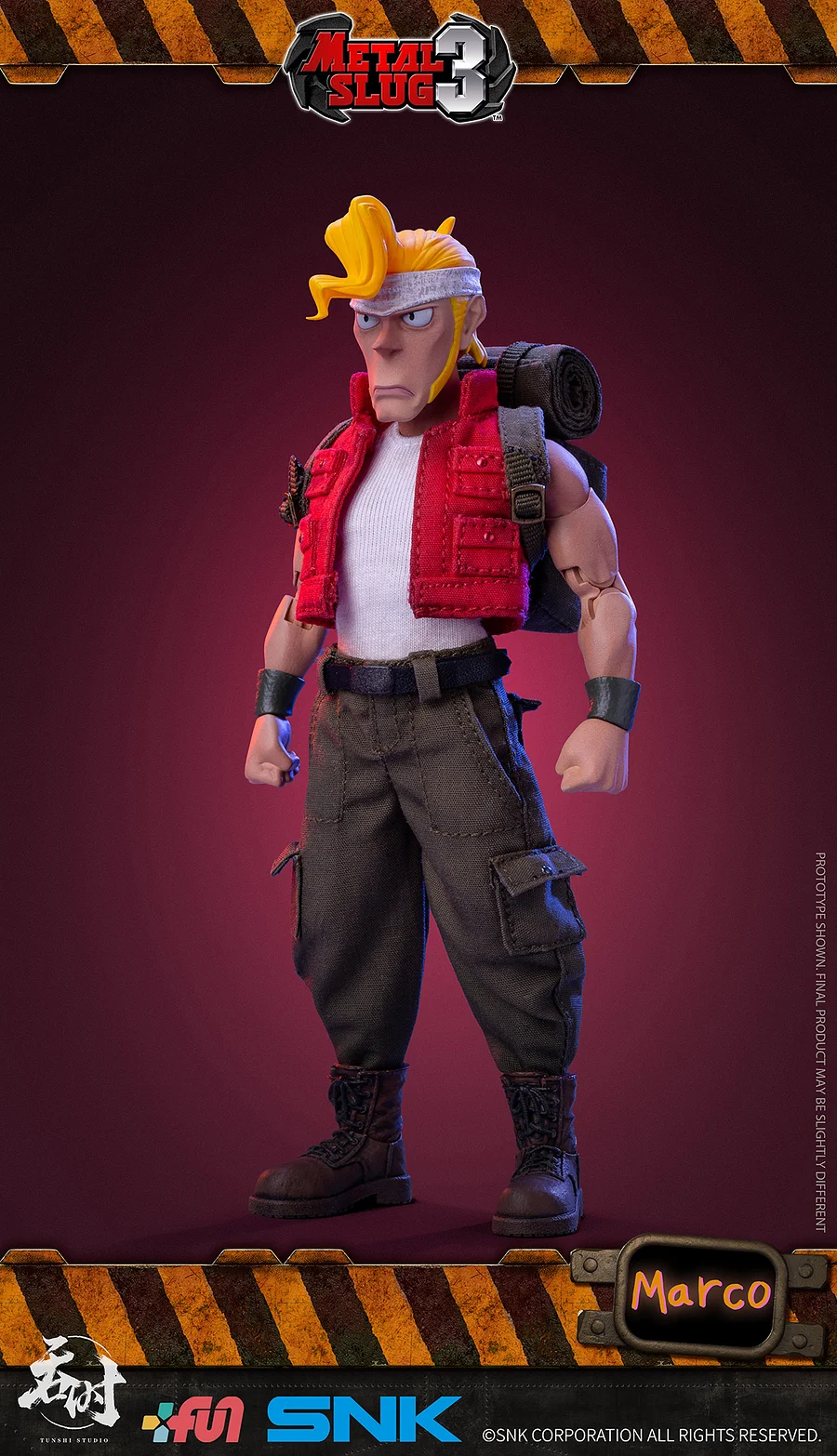TUNSHI STUDIO - SNK - METAL SLUG III - MARCO ROSSI 1/12TH ACTION