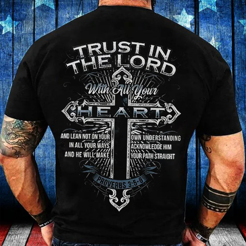 Trust In The Lord Printed Men's T-shirt