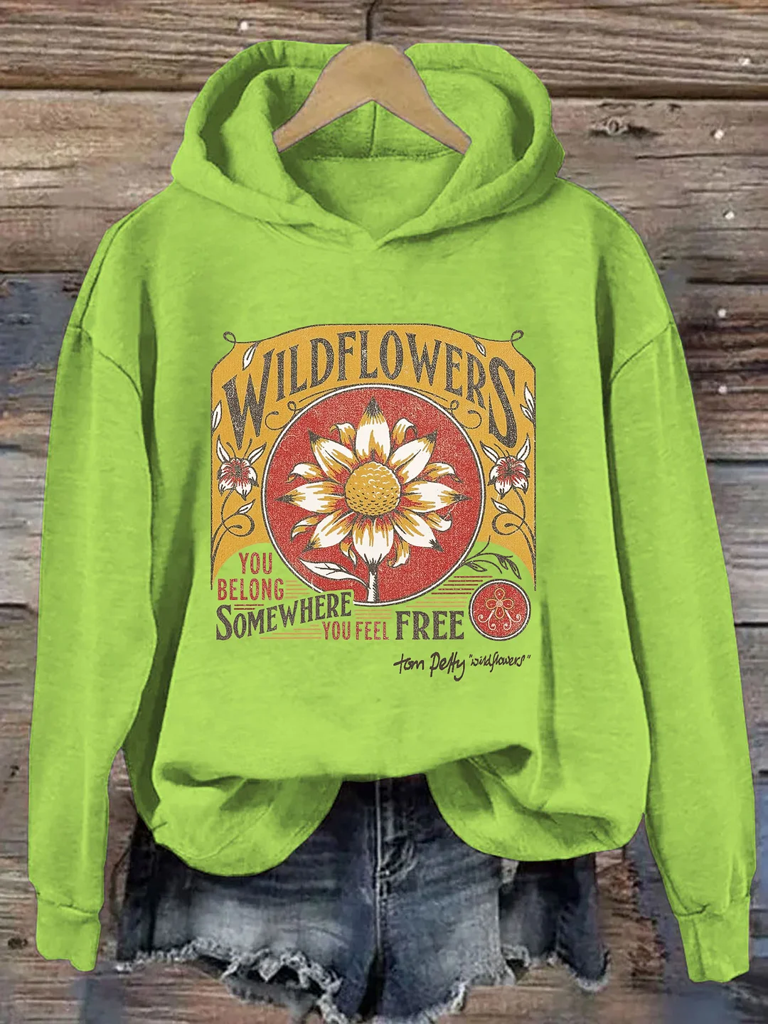 Tom Petty Wildflowers Natural Hoodie