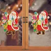 DIY Christmas Santa Claus  Diamond Painting Jewelry Wall Glass Sticker