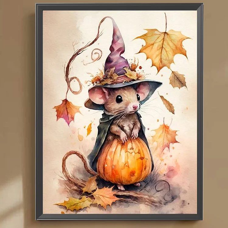 Full Square Drill Diamond Painting - Halloween Mouse - 30*40cm