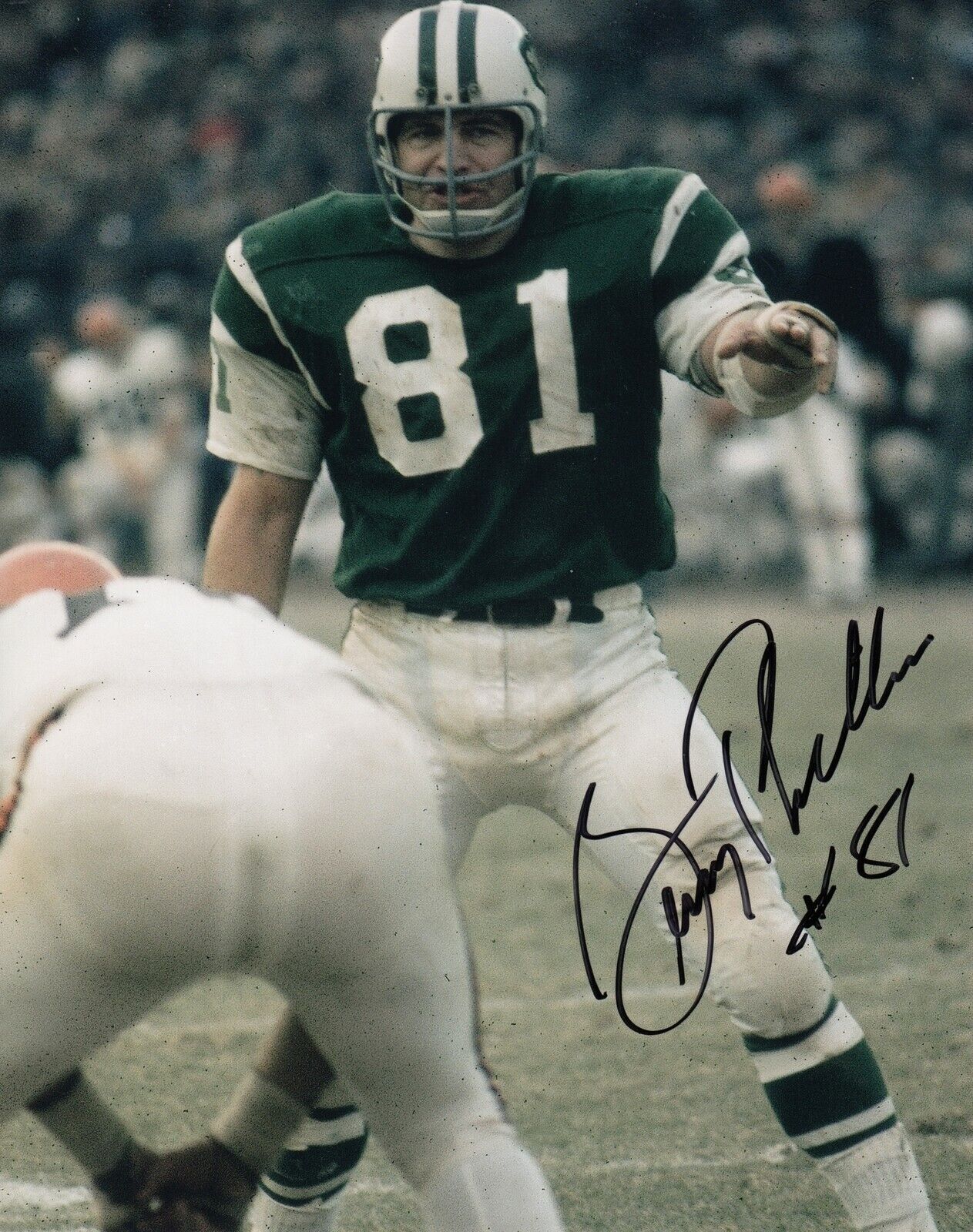 Gerry Philbin #1 8x10 Signed Photo Poster painting w/ COA New York Jets 033119