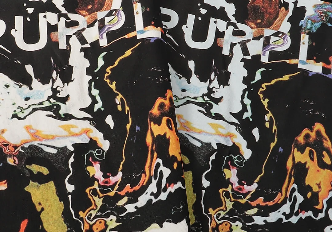 Purple 2023 new fashion T-shirt short sleeves