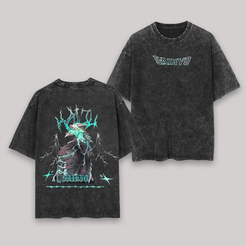 Kaiju No. 8 Saikyo Printed Unisex Washed T-Shirt