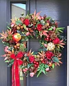 🔥Christmas Hot Sale 49% Off🔥Williamsburg Style Autumn/Winter Wreath with Fruit and Berries 🎄-mysite-Adracos