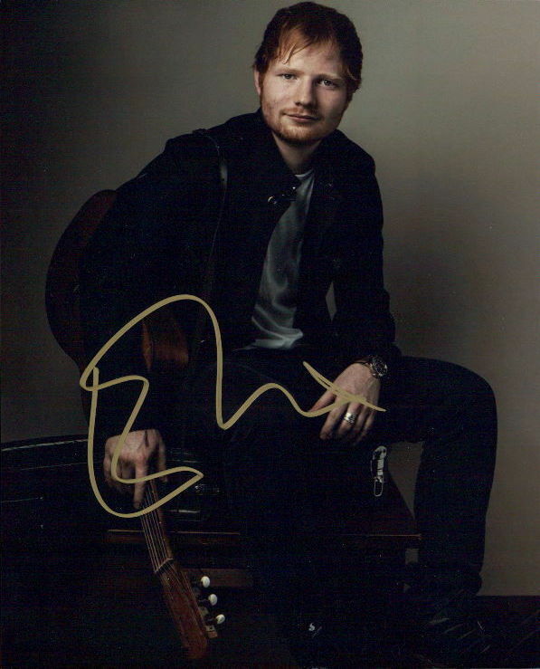 Ed Sheeran signed 8x10 Photo Poster painting in-person