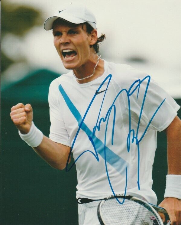 TOMAS BERDYCH SIGNED ATP TENNIS 8x10 Photo Poster painting #1 WIMBELDON Autograph PROOF