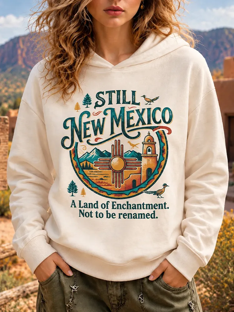 Comstylish Women's Vintage New Mexico "land Of Enchantment" Graphic Hoodie