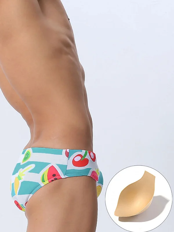 Men's Fruit Print Trunks