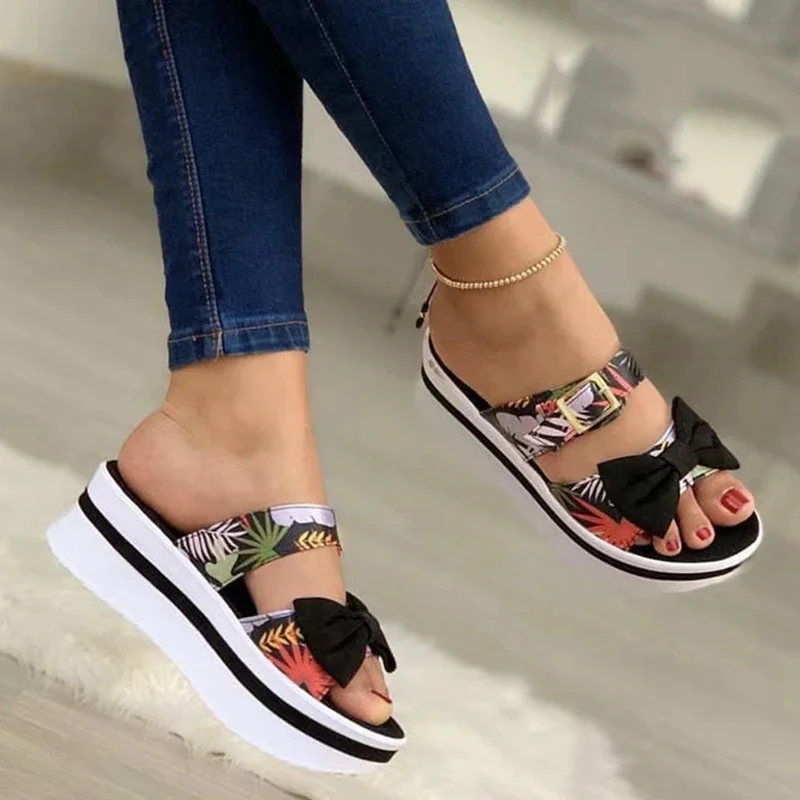 Qengg Summer Sandals Women Shoes Open Toe Sandals For Women Beach Shoes Woman Outdoor Wedge Sandals Non-Slip Zapatos De Mujer