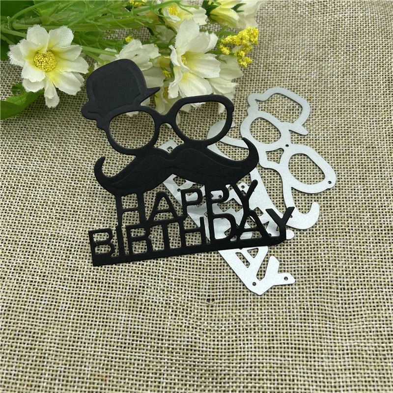 Father's day background Metal Cutting Dies Stencils For DIY Scrapbooking Decorative Embossing Handcraft Die Cutting Template