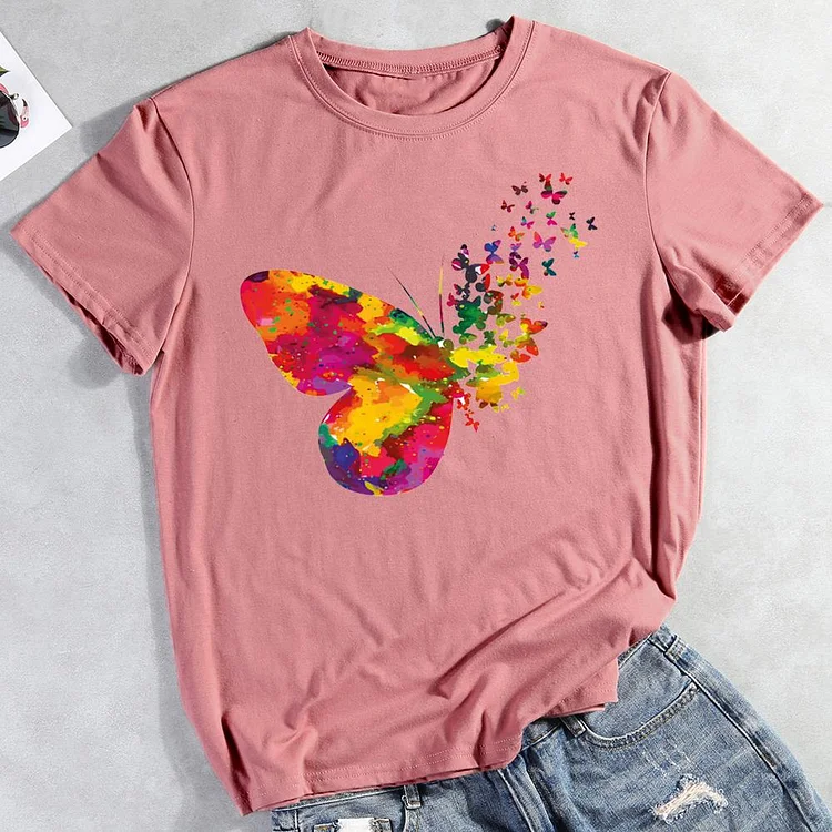 ANB - Color butterfly T-shirt Tee -05269