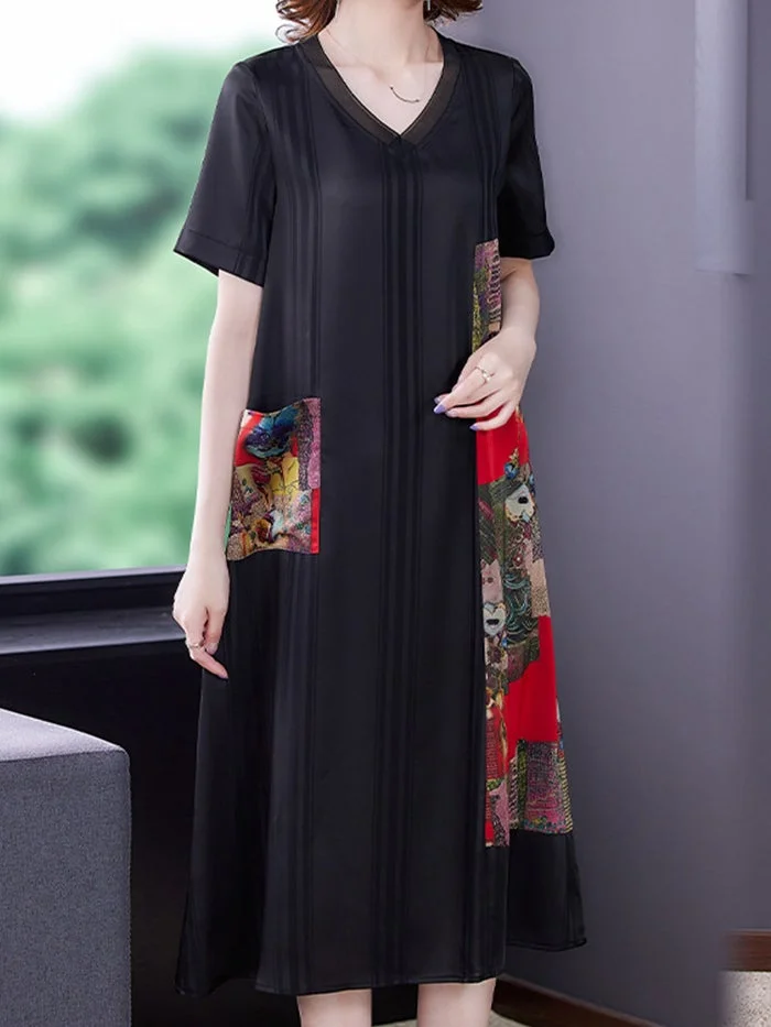 Stylish and Elegant Silk Satin Dress