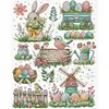 Bunny And Easter Eggs-14CT Stamped Cross Stitch 41*53cm/16.14*20.87in tapestrymarket