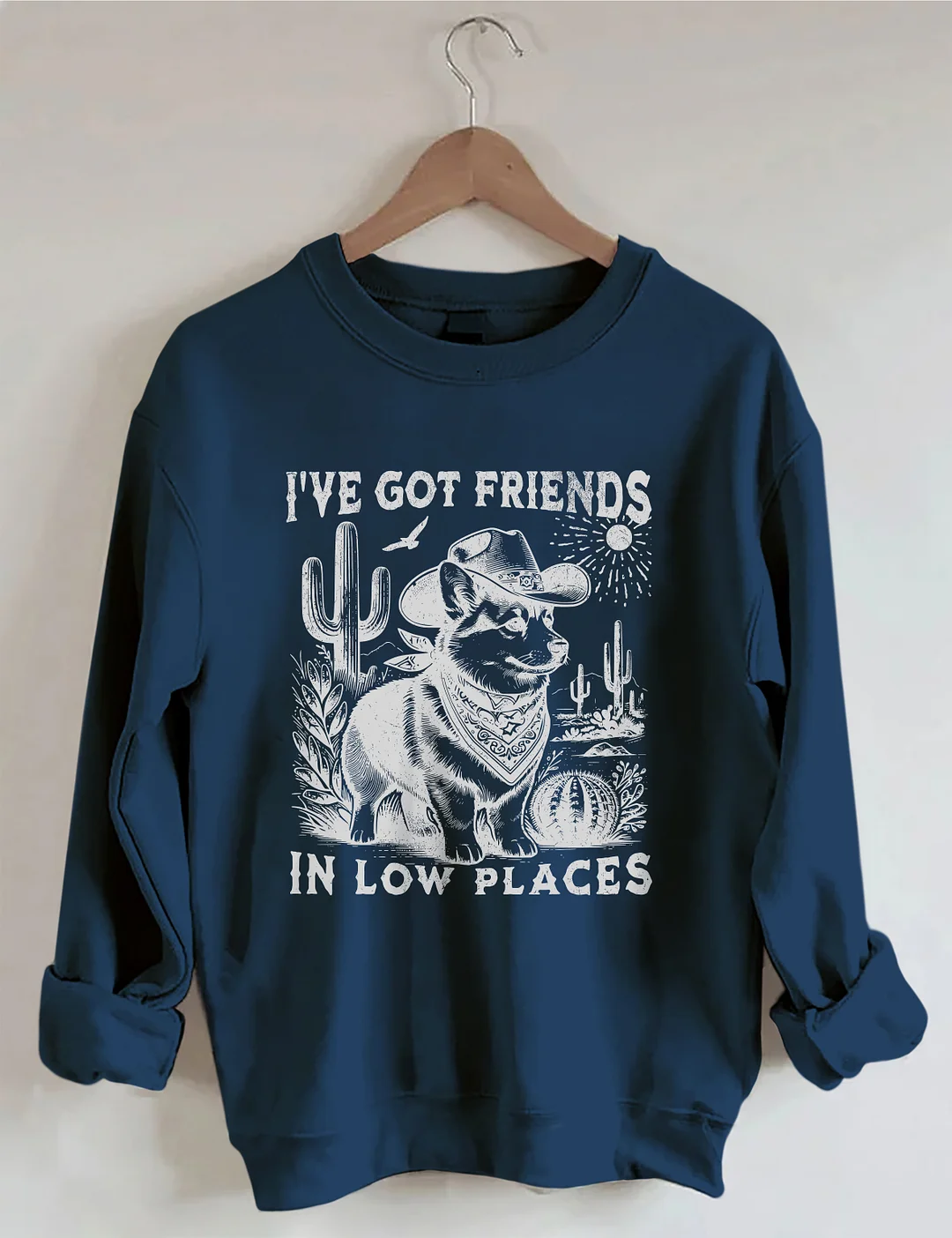 I've Got Friends In Low Places Corgi Dad Sweatshirt