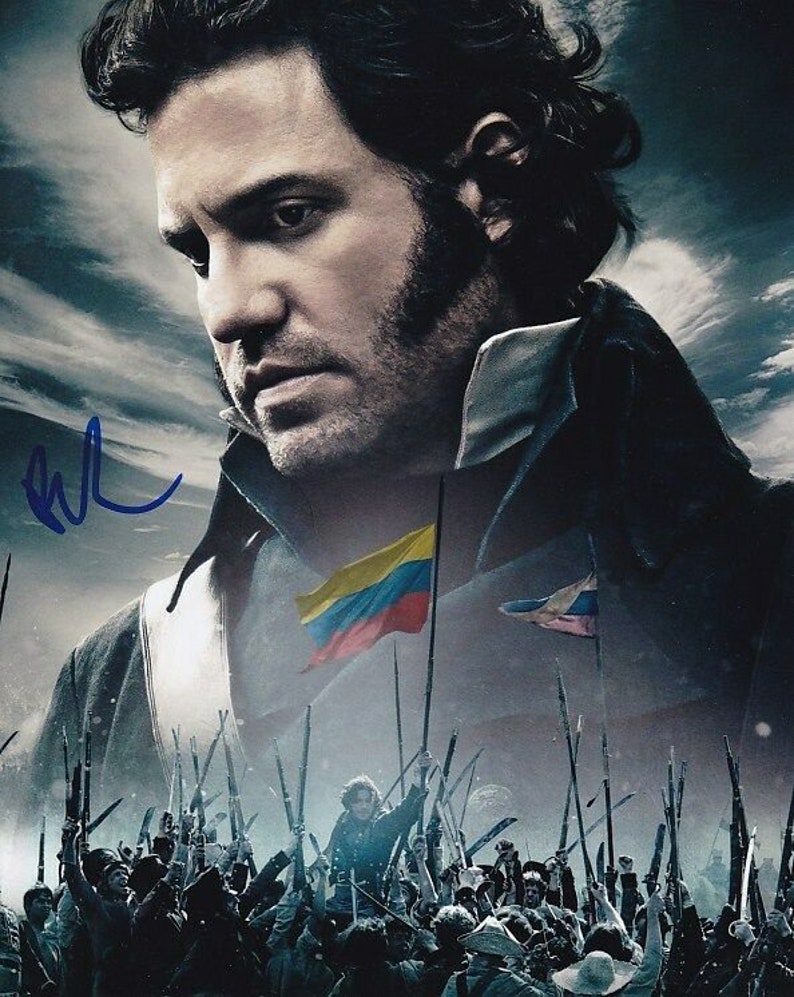 Edgar ramirez signed autographed the liberator simon bolivar Photo Poster painting