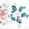 DIY Diamond Painting Keychain-5pcs/Set Dolphin Bag Keychain Jewelry Gift