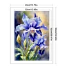 Iris-11CT Stamped Cross Stitch 40*60cm/15.75*23.62in  tapestrymarket