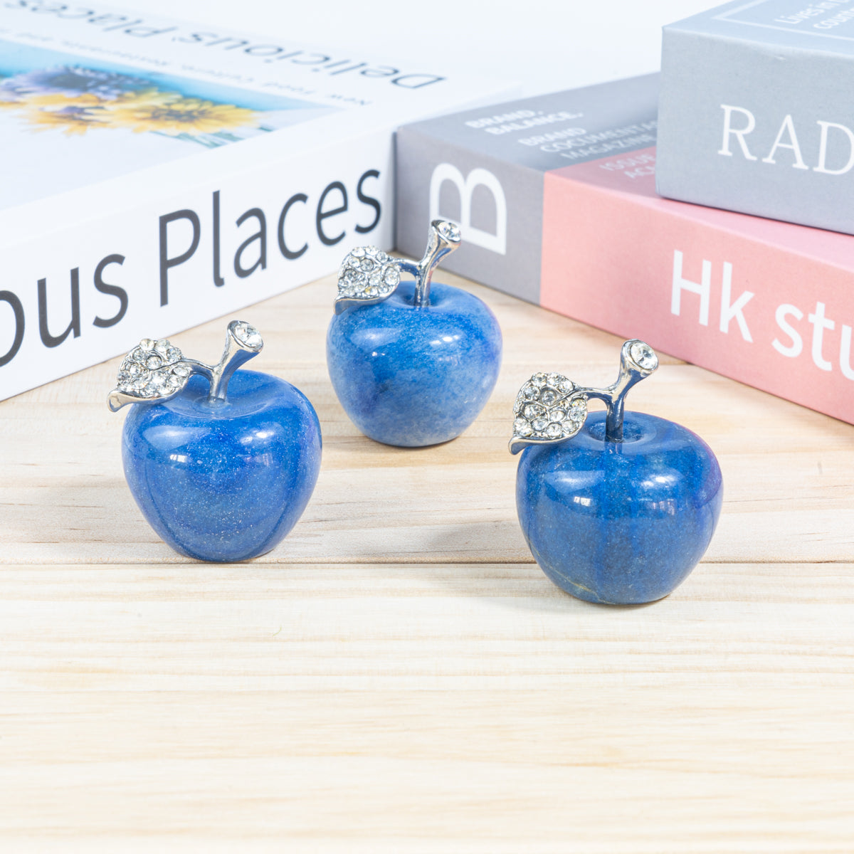 3cm Blue Aventurine Apple 
