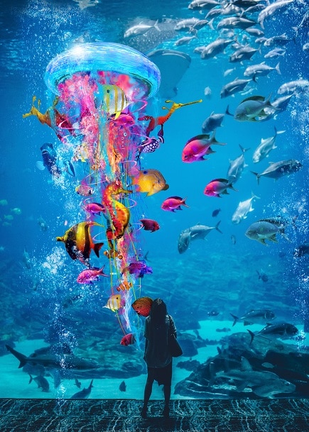 

Big Jellyfish World – Paint By Numbers - 40*50CM, 501 Original