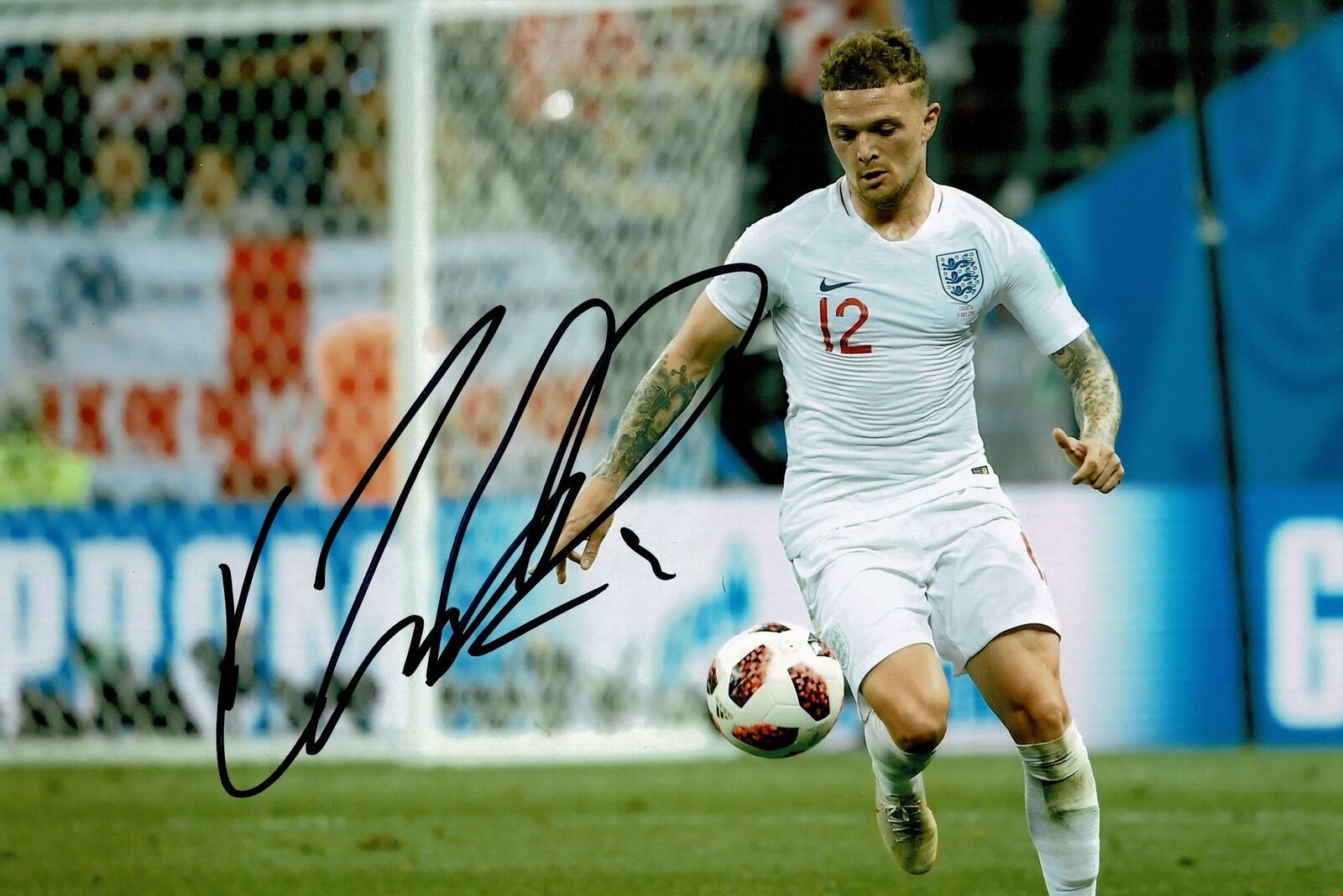 Kieran Trippier Signed 12X8 Photo Poster painting Newcastle & England AFTAL COA (1724)