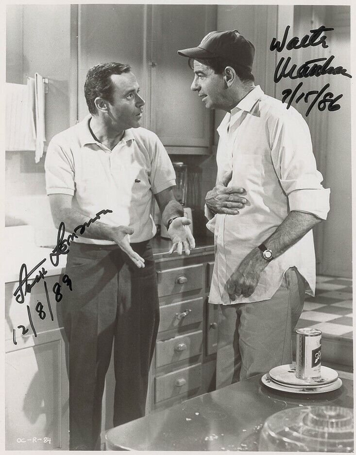 JACK LEMMON & WALTER MATTHAU Signed Photo Poster paintinggraph - Film Actors - preprint