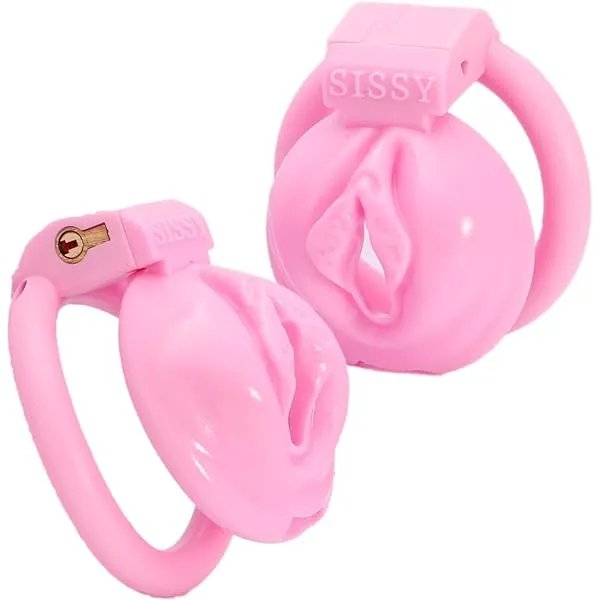 3D Printed Lightweight Pink Cage Male Chastity