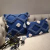 Morocco Style Plush Tassels Home Living Blue Sofa Cushion Pillow Cover