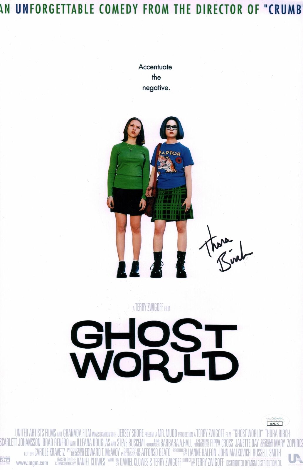 Thora Birch Ghost World Enid 11x17 Photo Poster painting Poster Signed Autograph JSA COA Auto