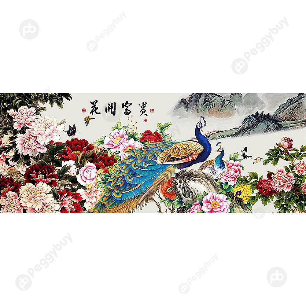 

100*40CM Round Drill Diamond Painting-Blossom Fortune, 501 Original