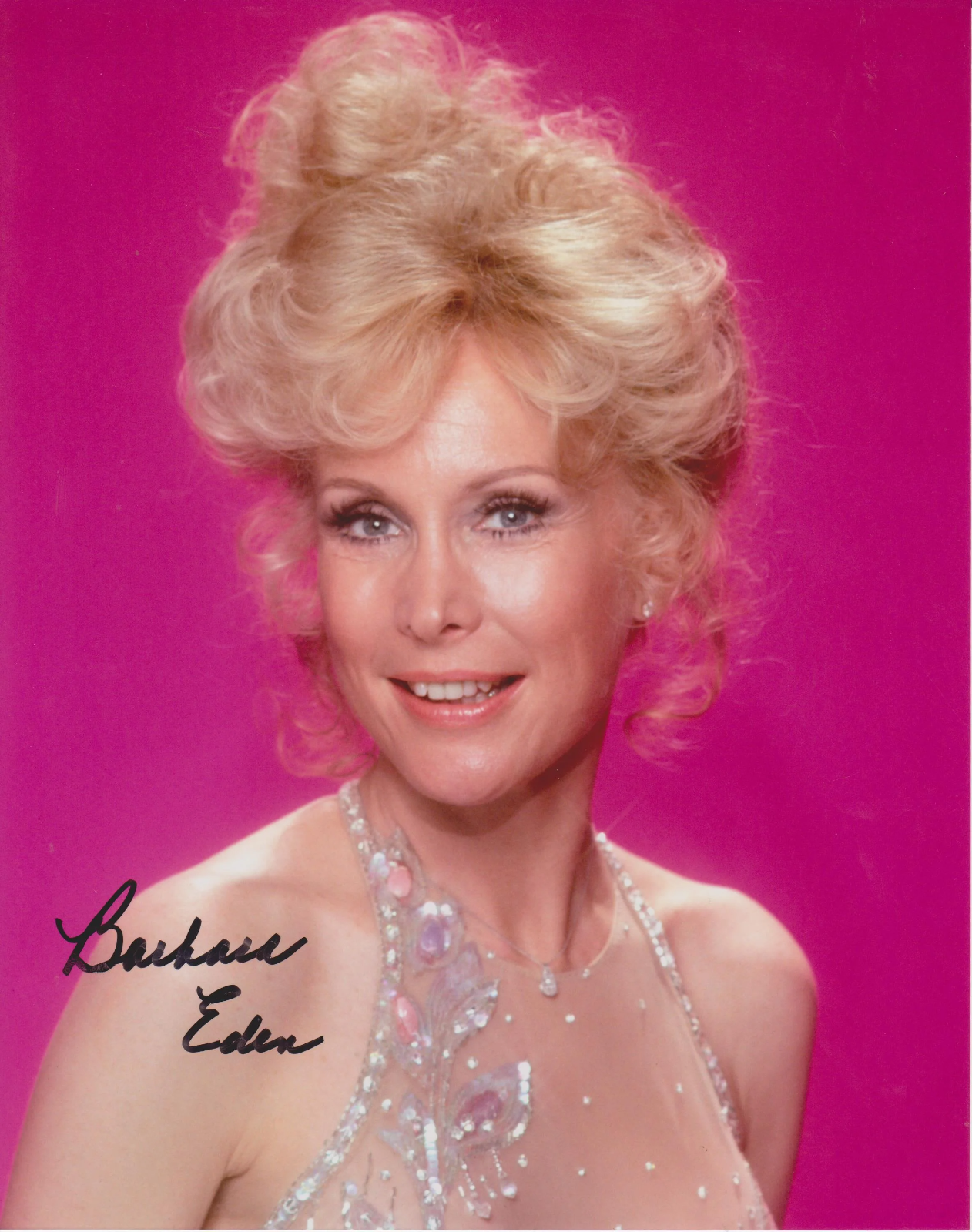 Barbara Eden I Dream of Jeannie 8x10 Photo Poster painting #65 signed at The Hollywood Show