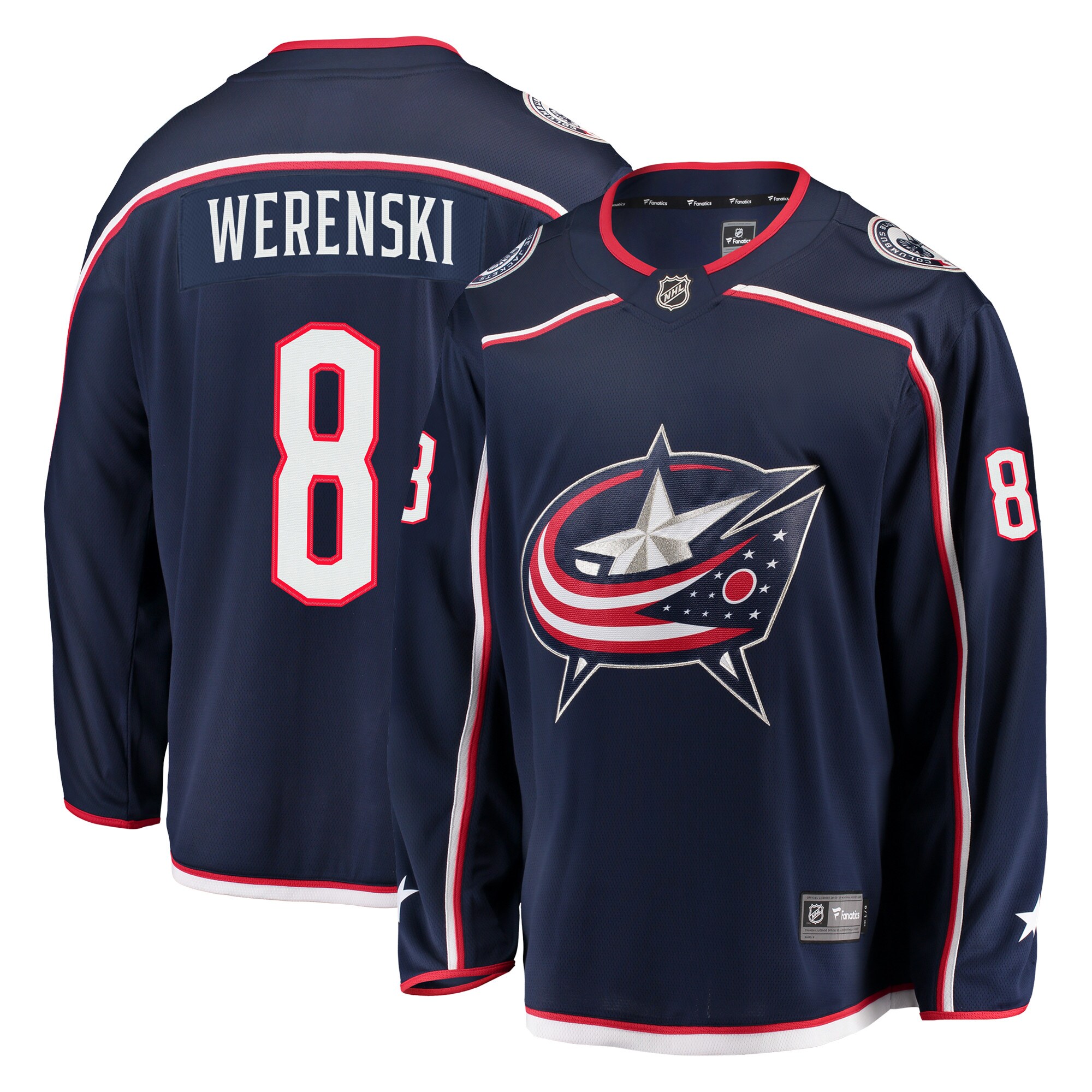 Zach Werenski Columbus Blue Jackets Fanatics Breakaway Jersey – Navy mysite