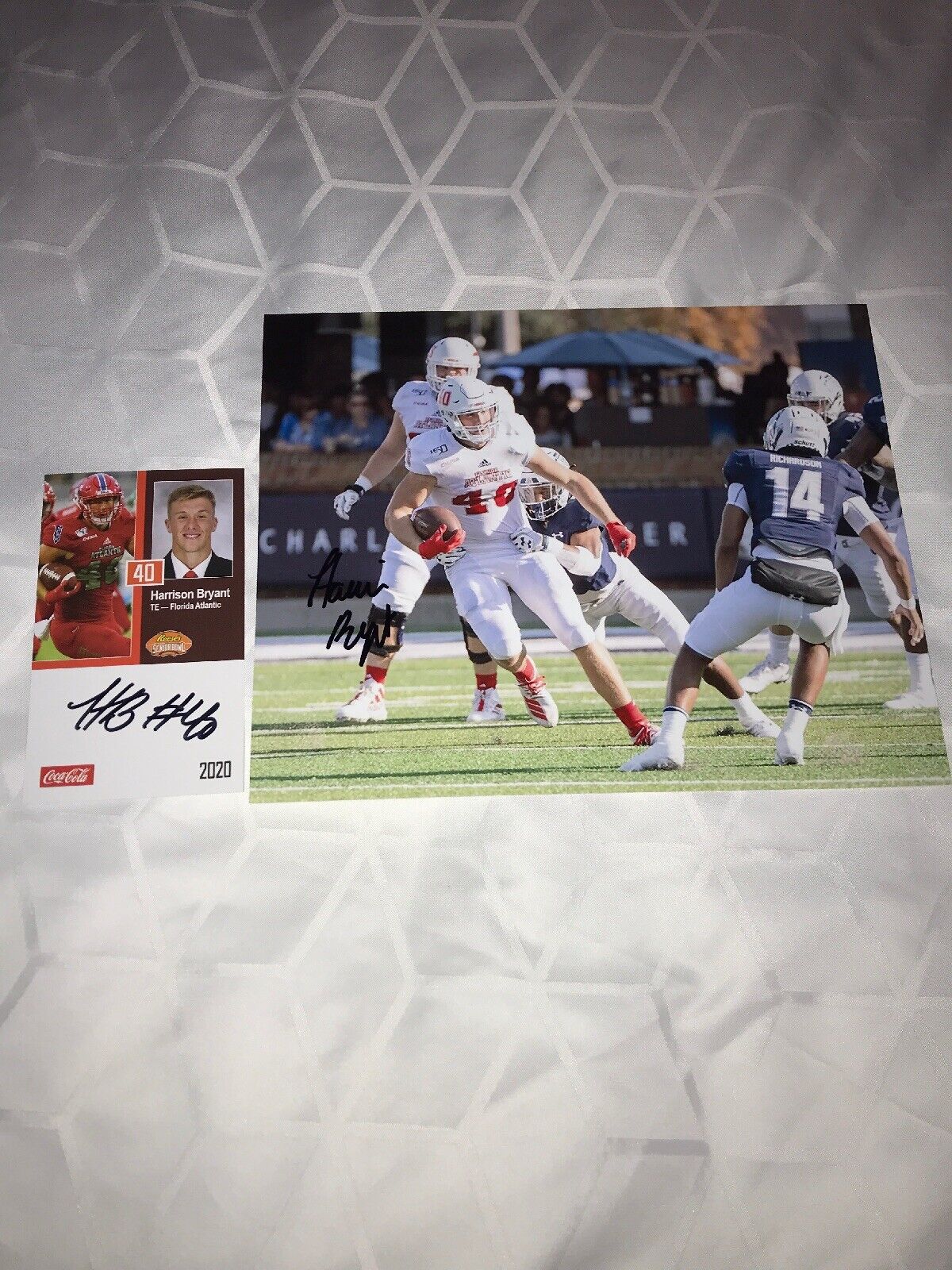 Harrison Bryant Florida Atlantic signed autographed 8x10 football Photo Poster painting & Card