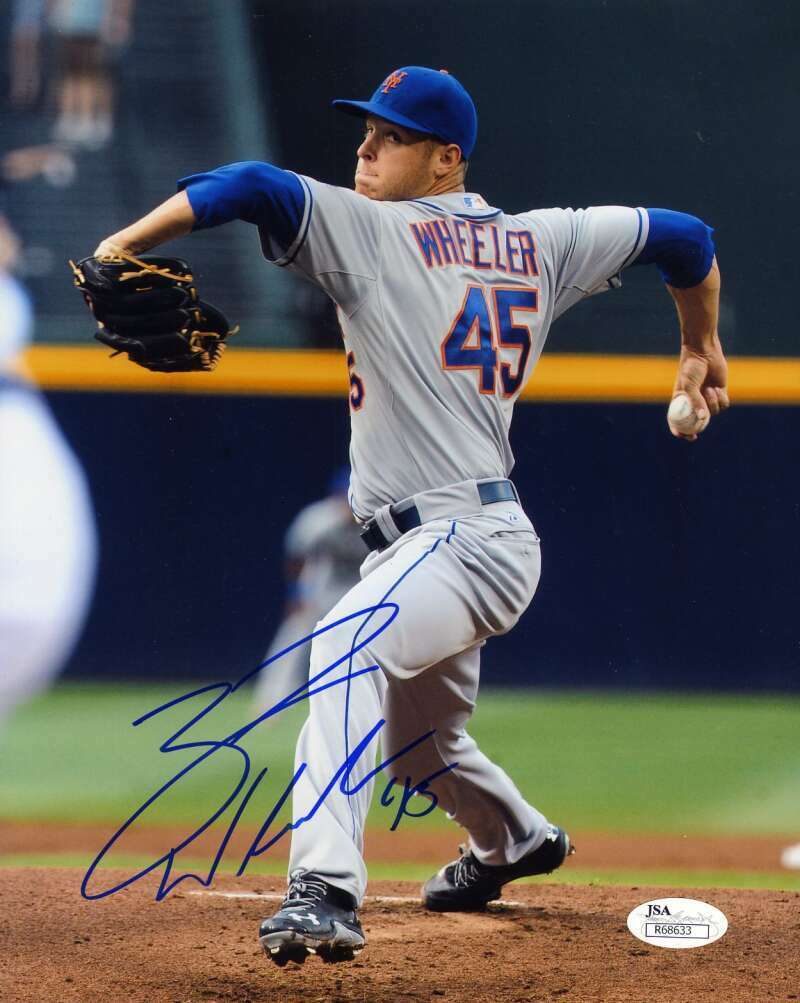 Zack Wheeler Jsa Coa Autograph Hand Signed 8X10 Photo Poster painting