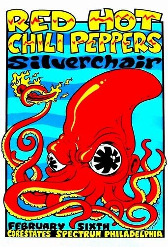 RED HOT CHILLI PEPPERS & SILVERCHAIR POSTER - Photo Poster painting QUALITY INSERT  POST!